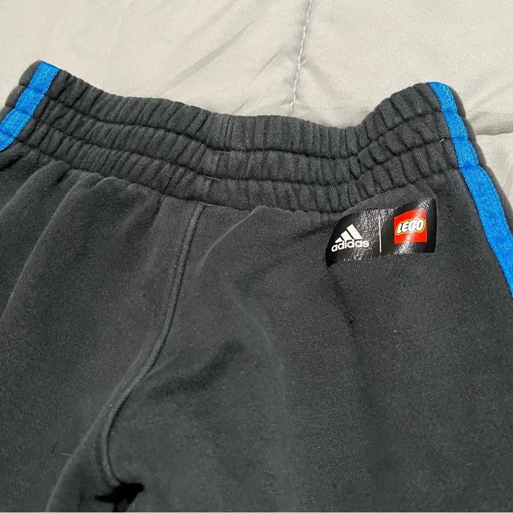 Lego Adidas Hoops Sweat Pants Boys 4T Joggers Black Red Yellow Blue Basketball
